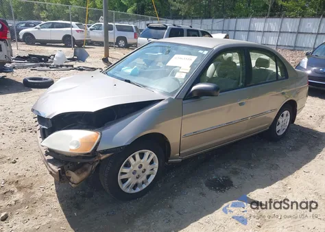 2003 Honda Civic Lx из США, поврежденный, VIN 2HGES16583H538021